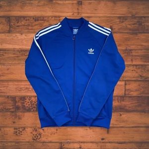 Adidas Blue Track Jacket Size L